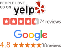 yelp and google reviews