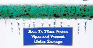 Frozen water pipe