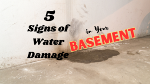5 signs of water damage in basement