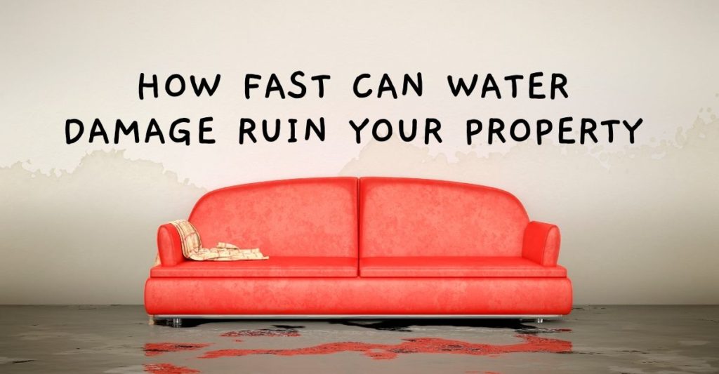 How Fast can Water Damage Ruin your Property?