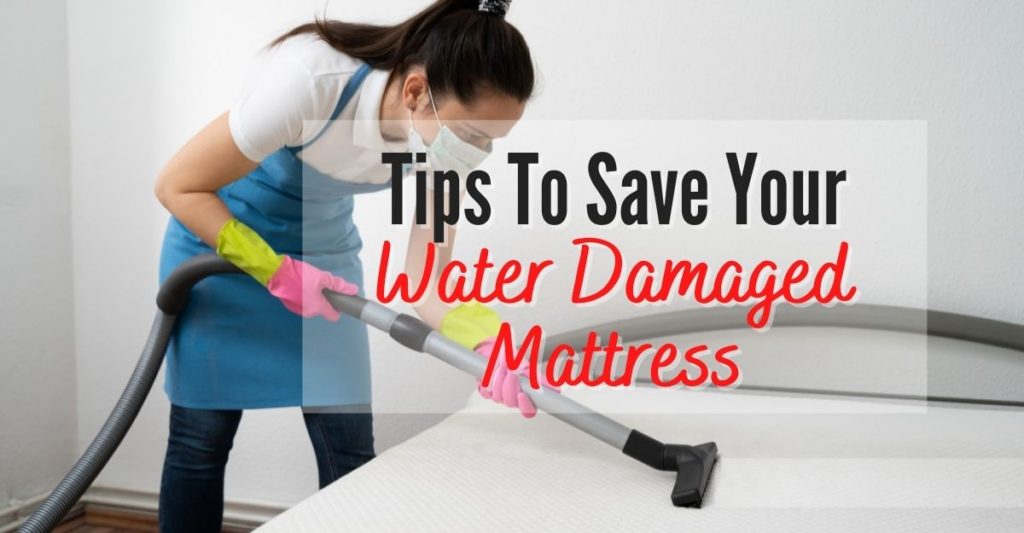 water damaged mattress